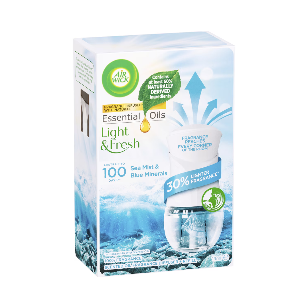 Air Wick Pure Plug In Diffuser Sea Mist & Blue Minerals  1 Pack