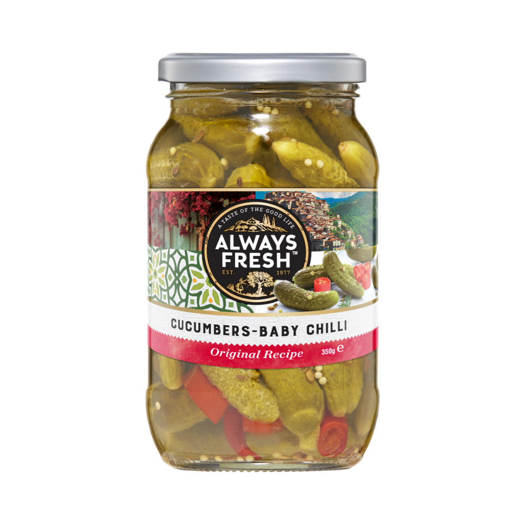 Always Fresh Baby Cucumbers Chilli 350g