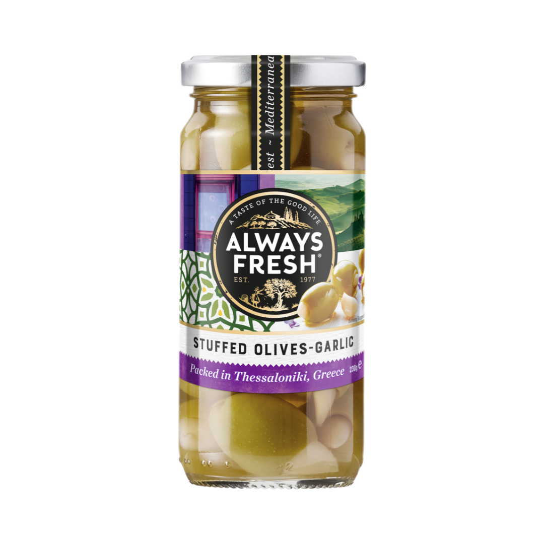 Always Fresh Garlic Stuffed Olives 230g