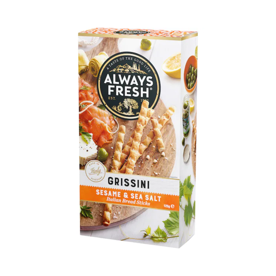 Always Fresh Grissini Sea Salt 125g