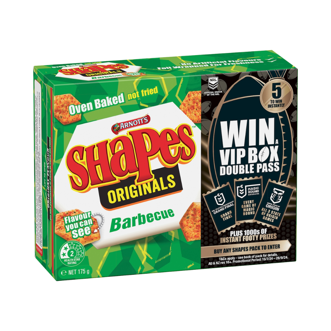 Arnott's Shapes Barbecue 175g