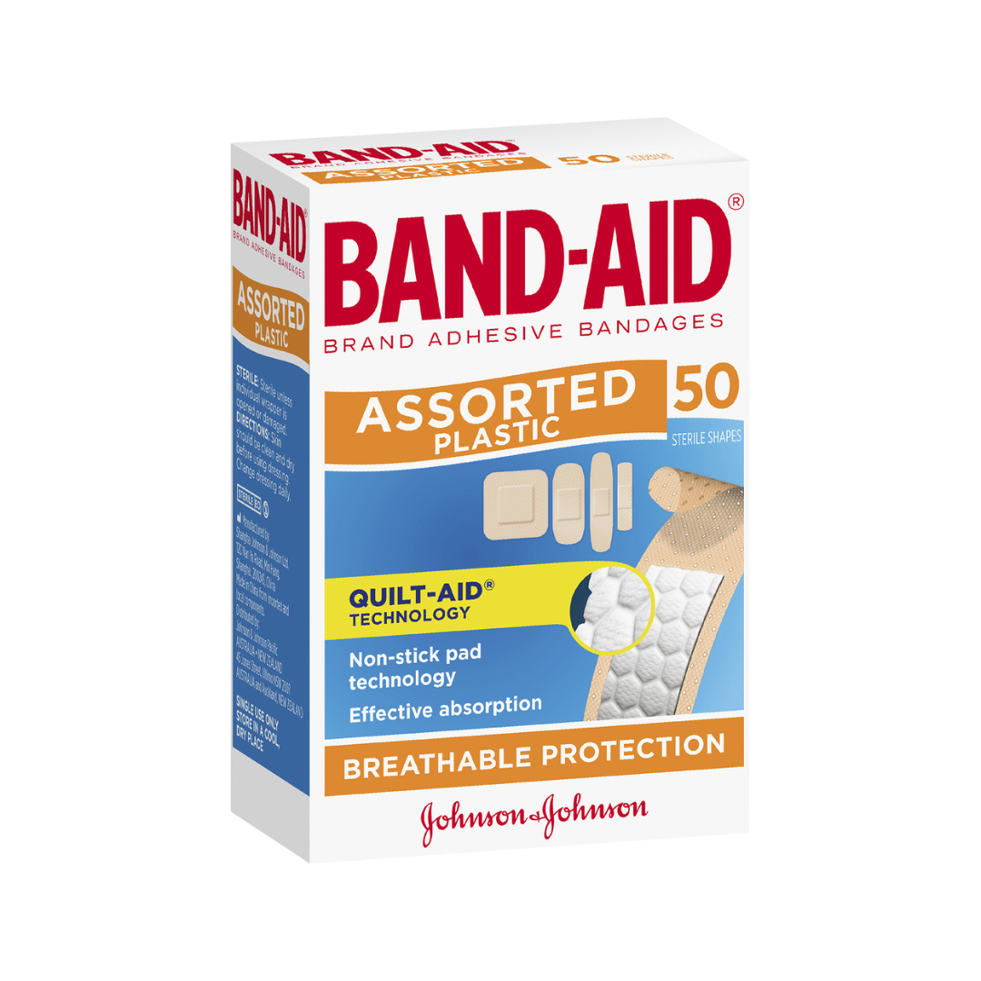 Band-Aid Assorted Shapes 50 Pack