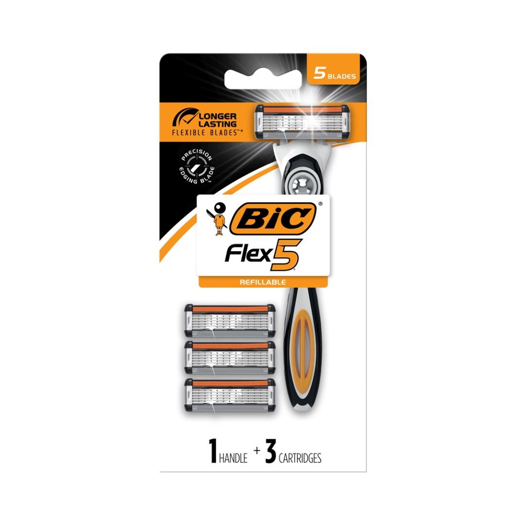 Bic Hybrid Flex 5 Shaver + 3 Cartridges
