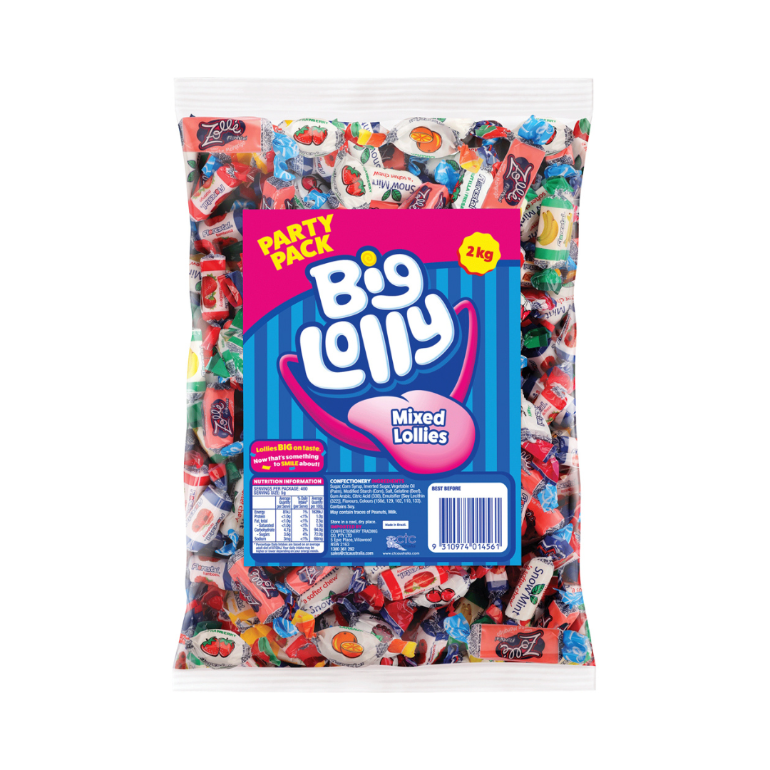 Big Lolly Mixed Lollies Party Pack 2kg