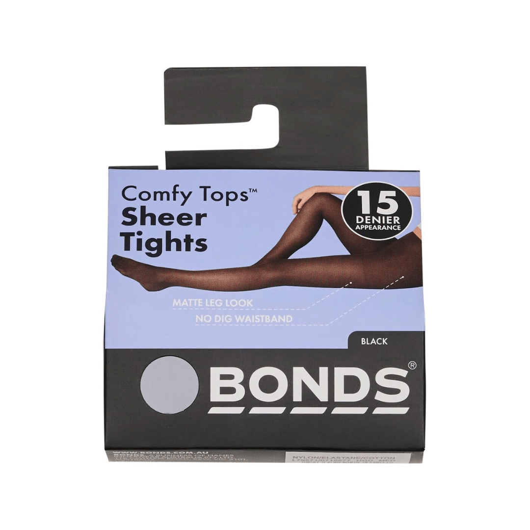 Bonds Comfy Tops Sheer Black Large