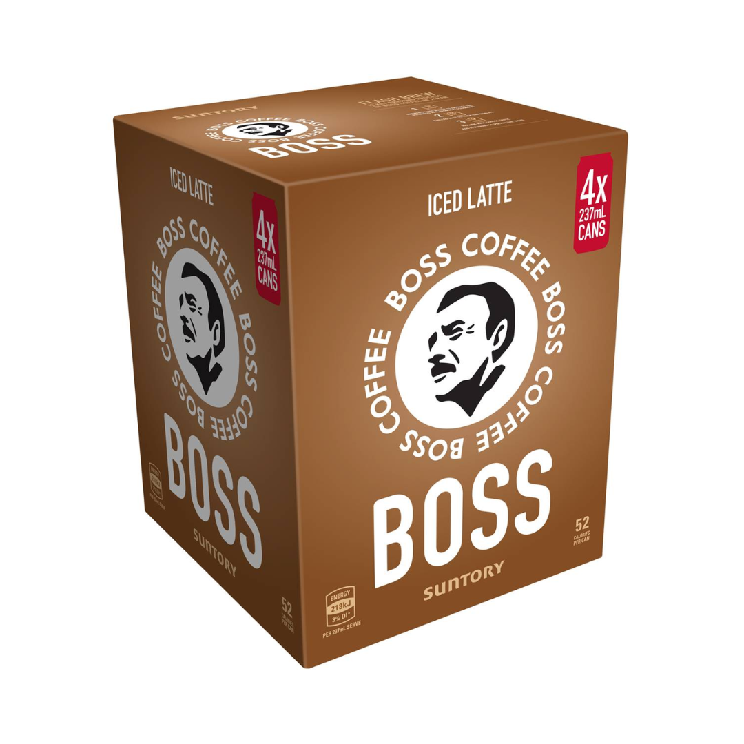 Boss Latte 237ml 4 pack