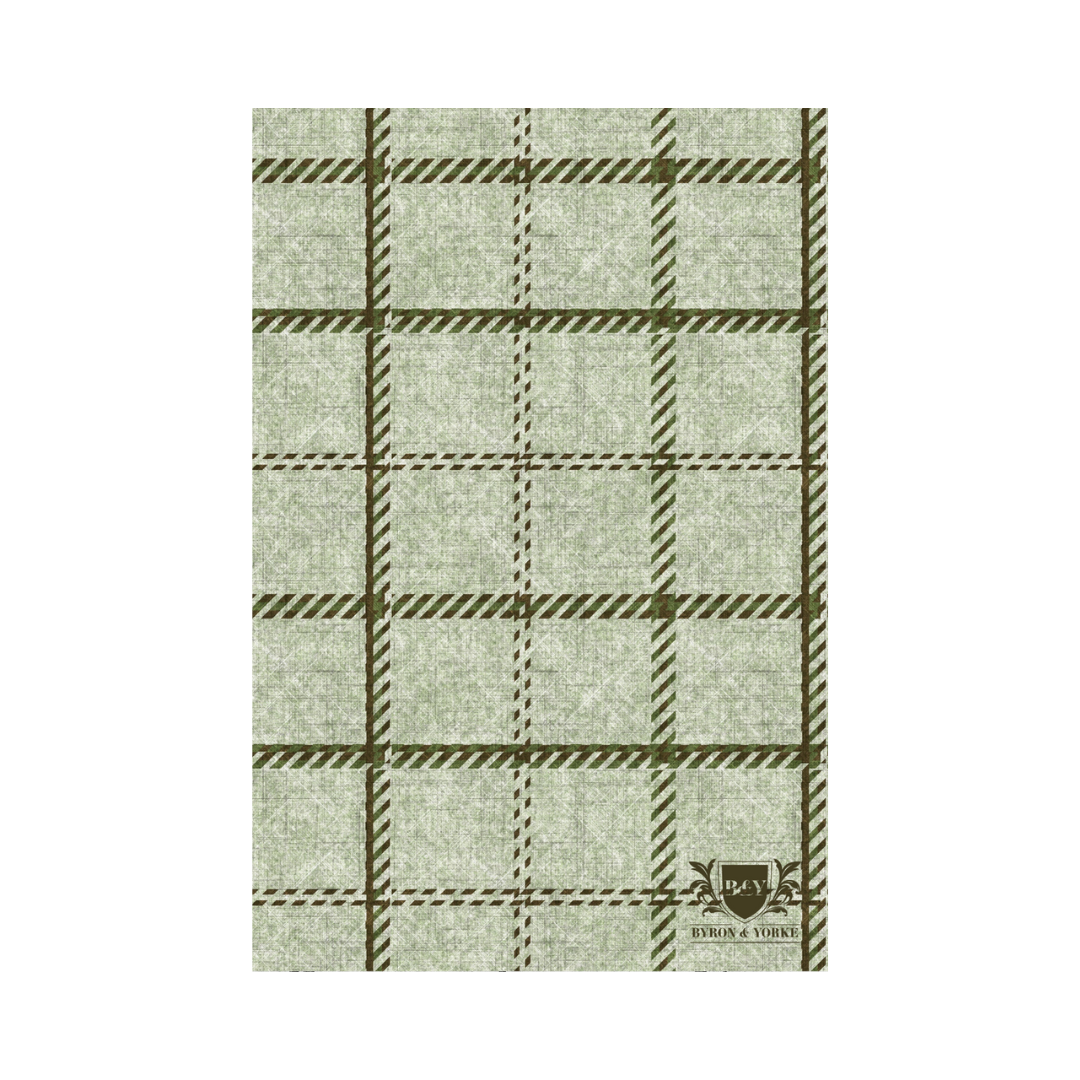 Byron & Yorke Microfibre Tea Towel Green Plaid