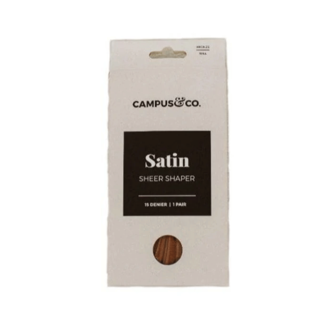 Campus & Co Satin Sheer Shaper Bronze Tights Tall