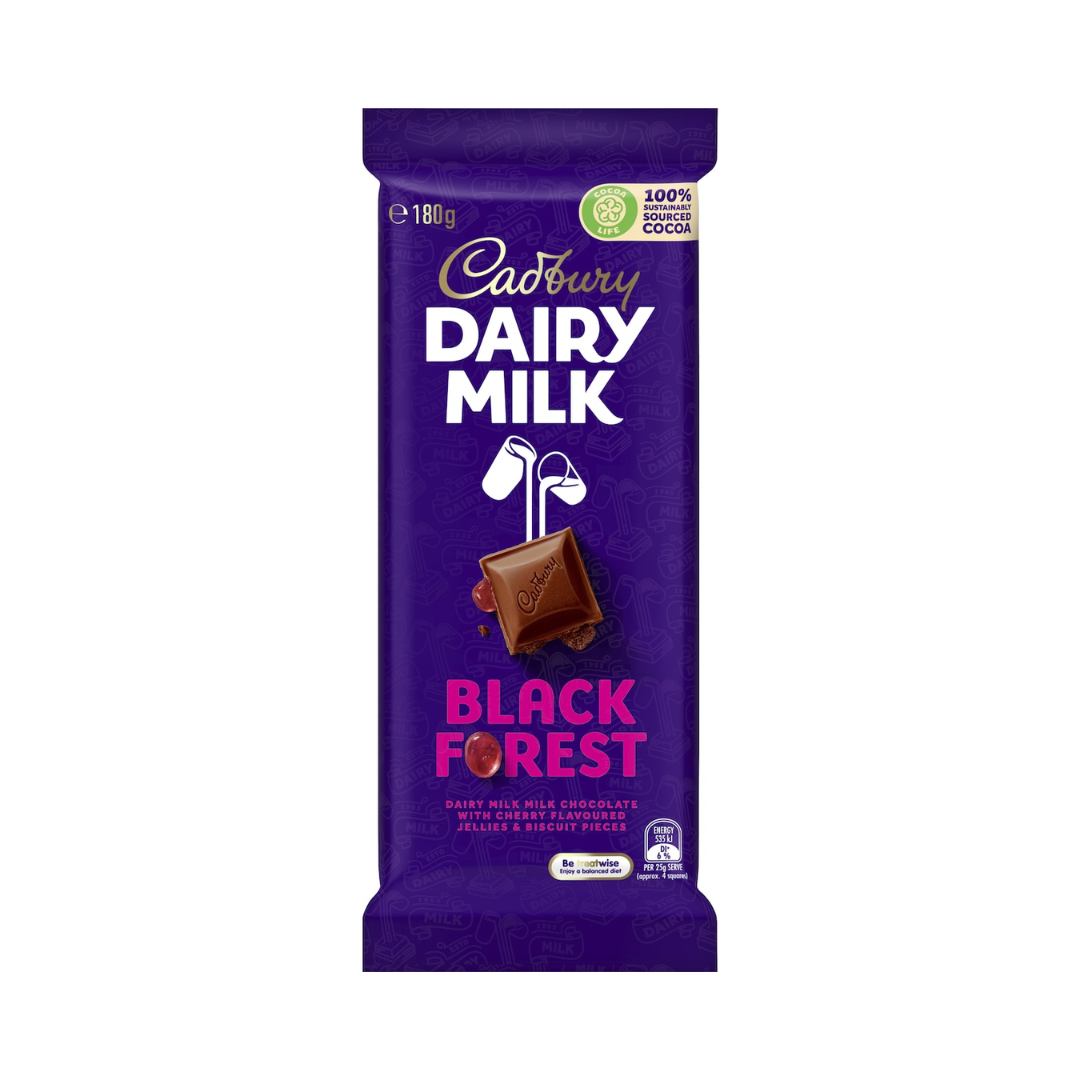Cadbury Chocolate Black Forest Block 180g