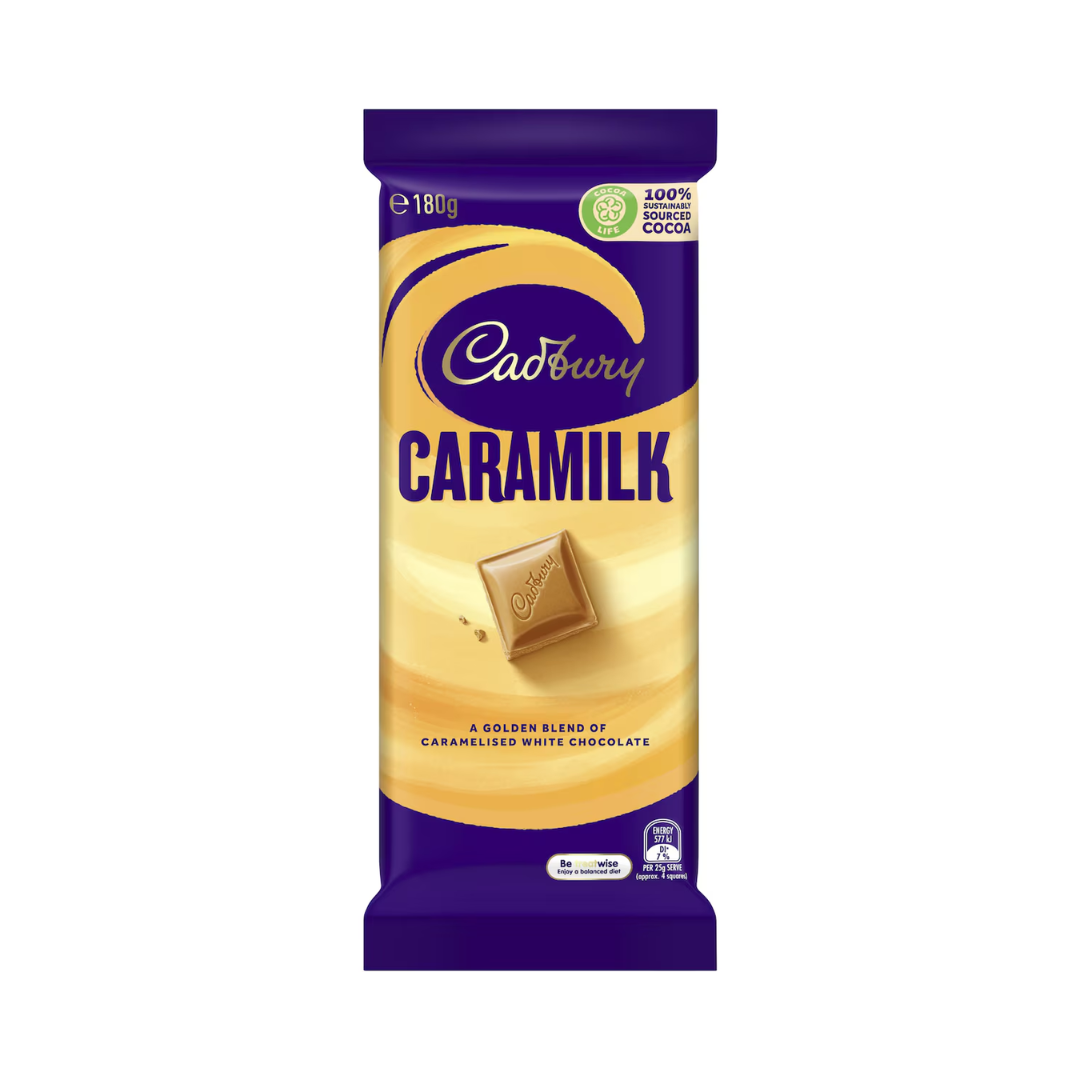 Cadbury Chocolate Caramilk Block 180g