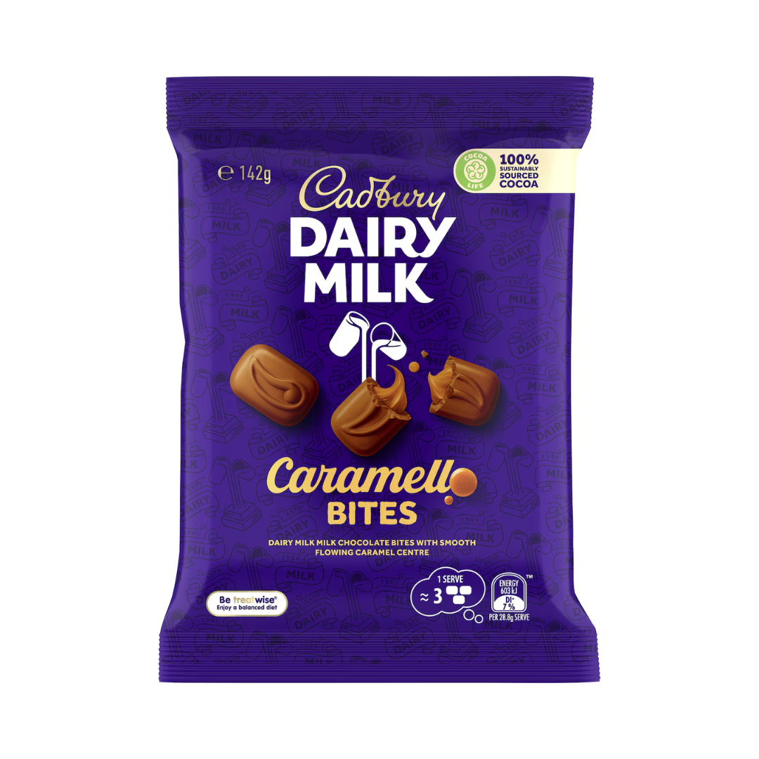 Cadbury Chocolate Caramello Bites 142g