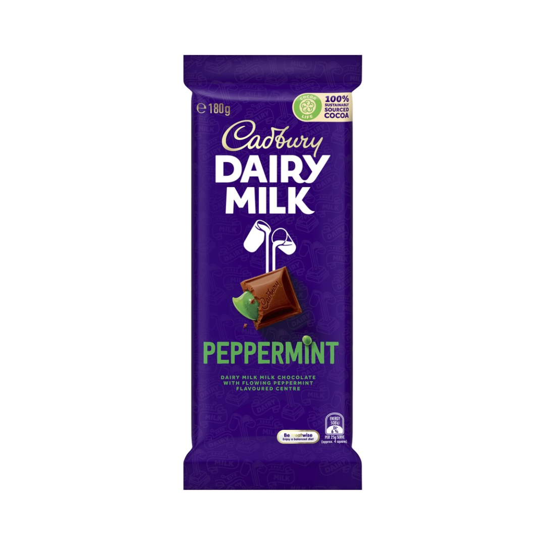 Cadbury Chocolate Peppermint Block 180g