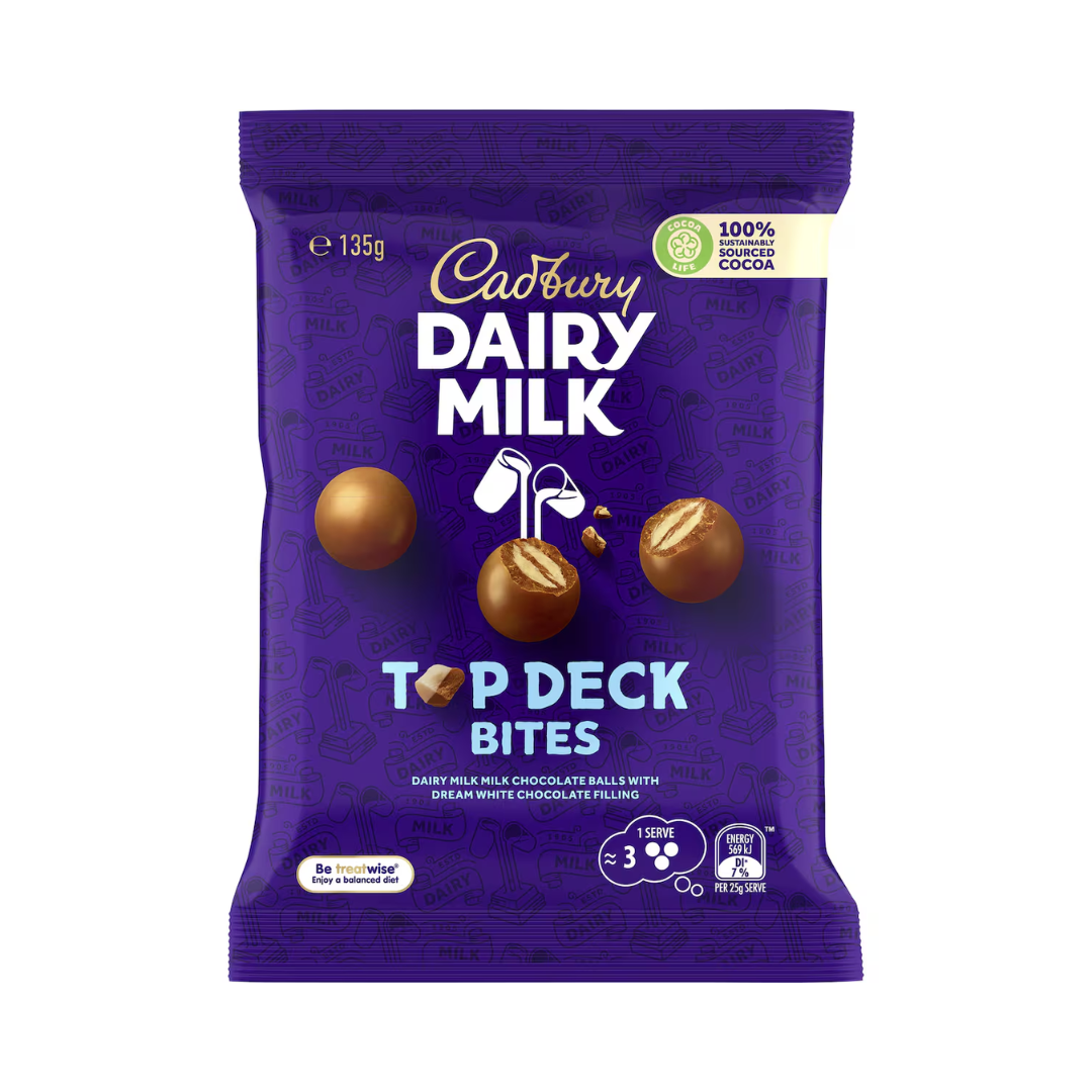Cadbury Chocolate Top Deck Bites 135g