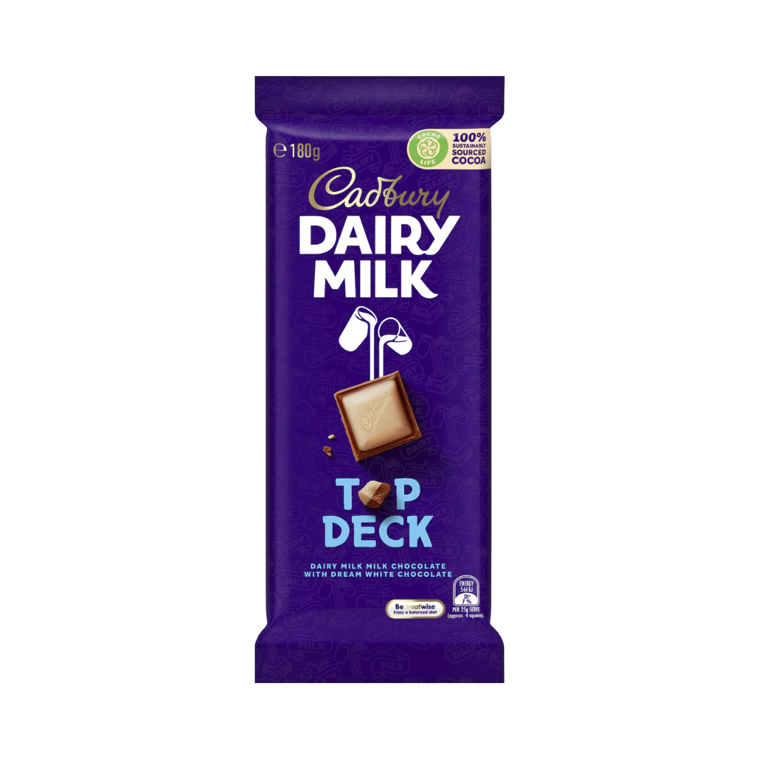 Cadbury Chocolate Top Deck Block 180g