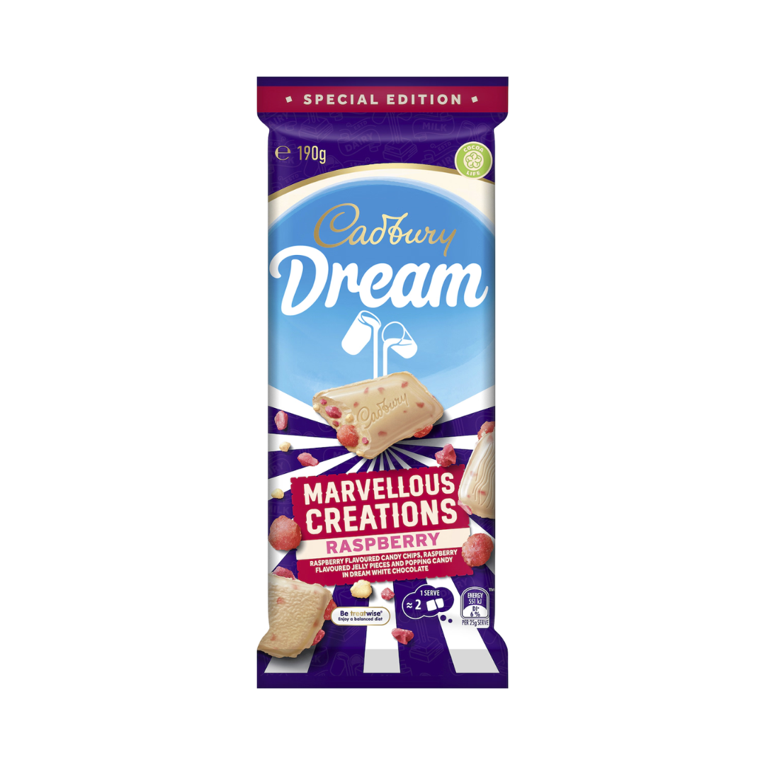 Cadbury Dream Marvellous Creations Raspberry Block 190g