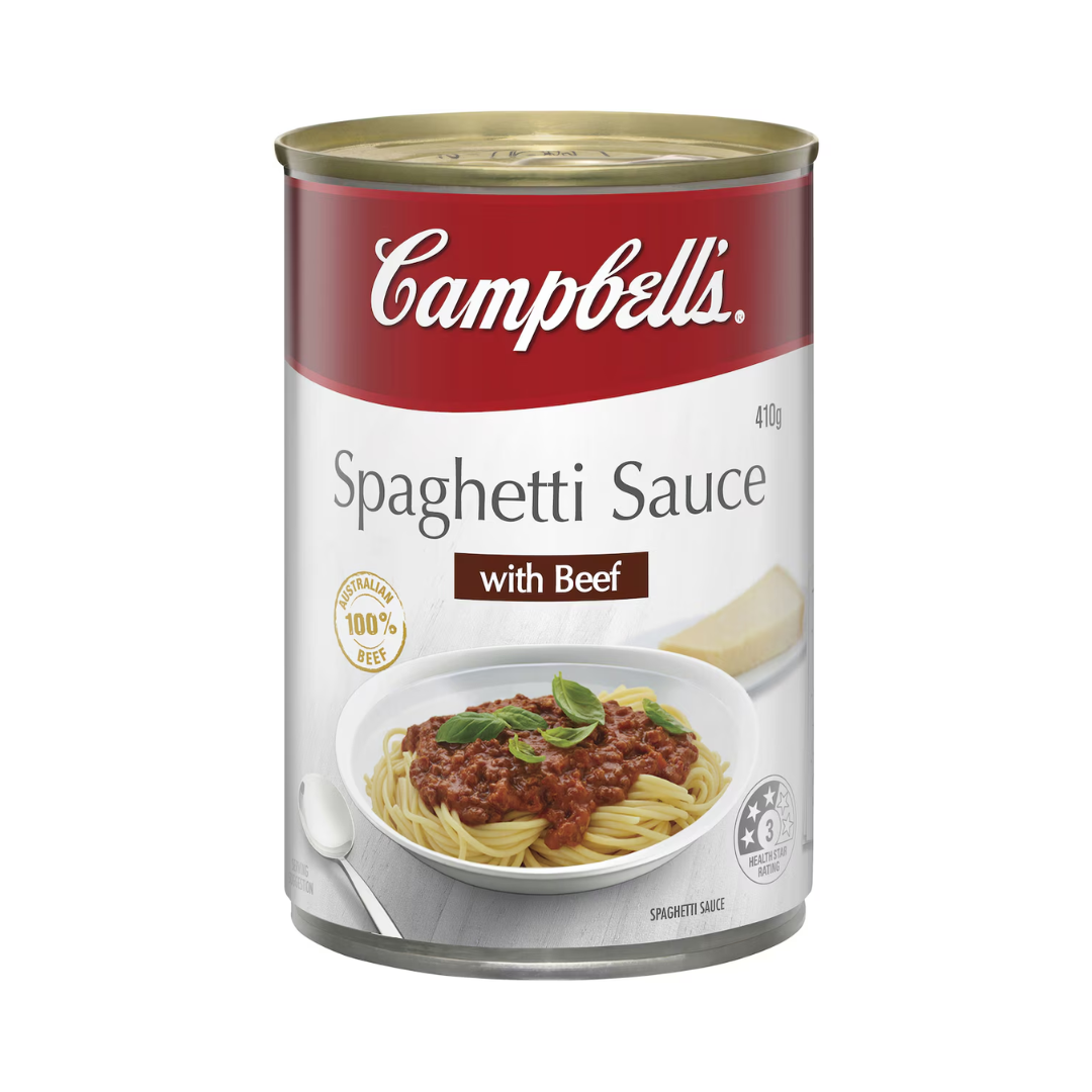 Campbells Spaghetti Sauce With Beef 410g