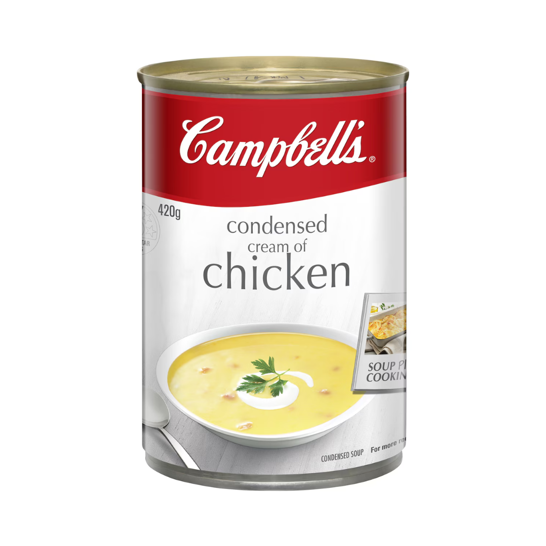 Campbells Condensed Cream Of Chicken Soup Can 420g