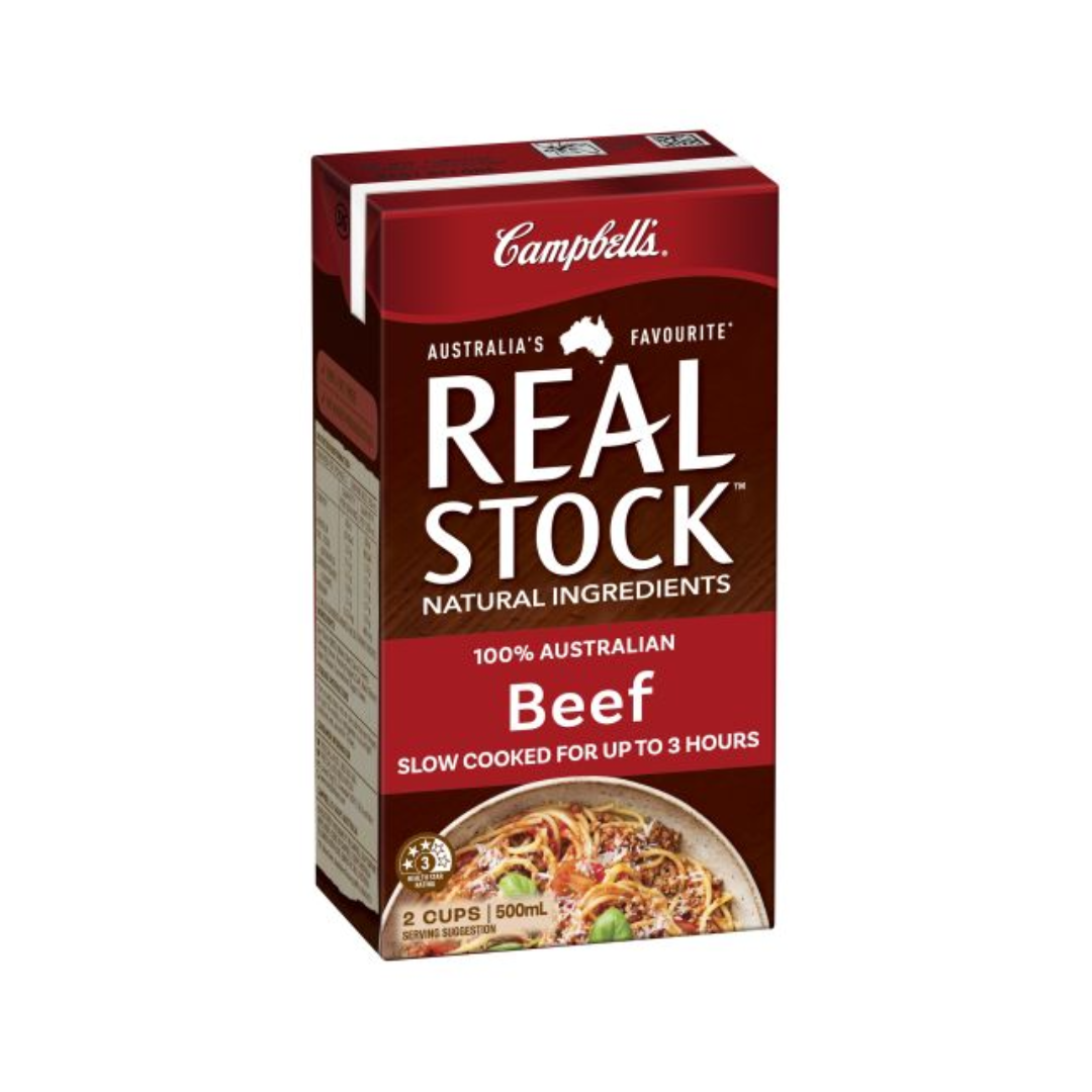Campbells Real Stock Beef 500ml