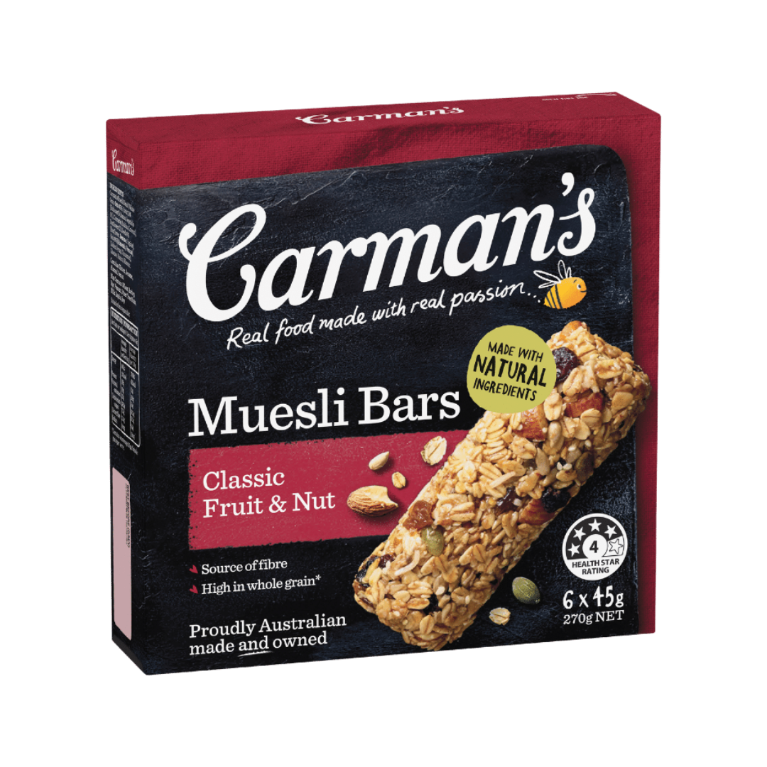Carman's Classic Fruit & Nut Muesli Bar 5 Pack
