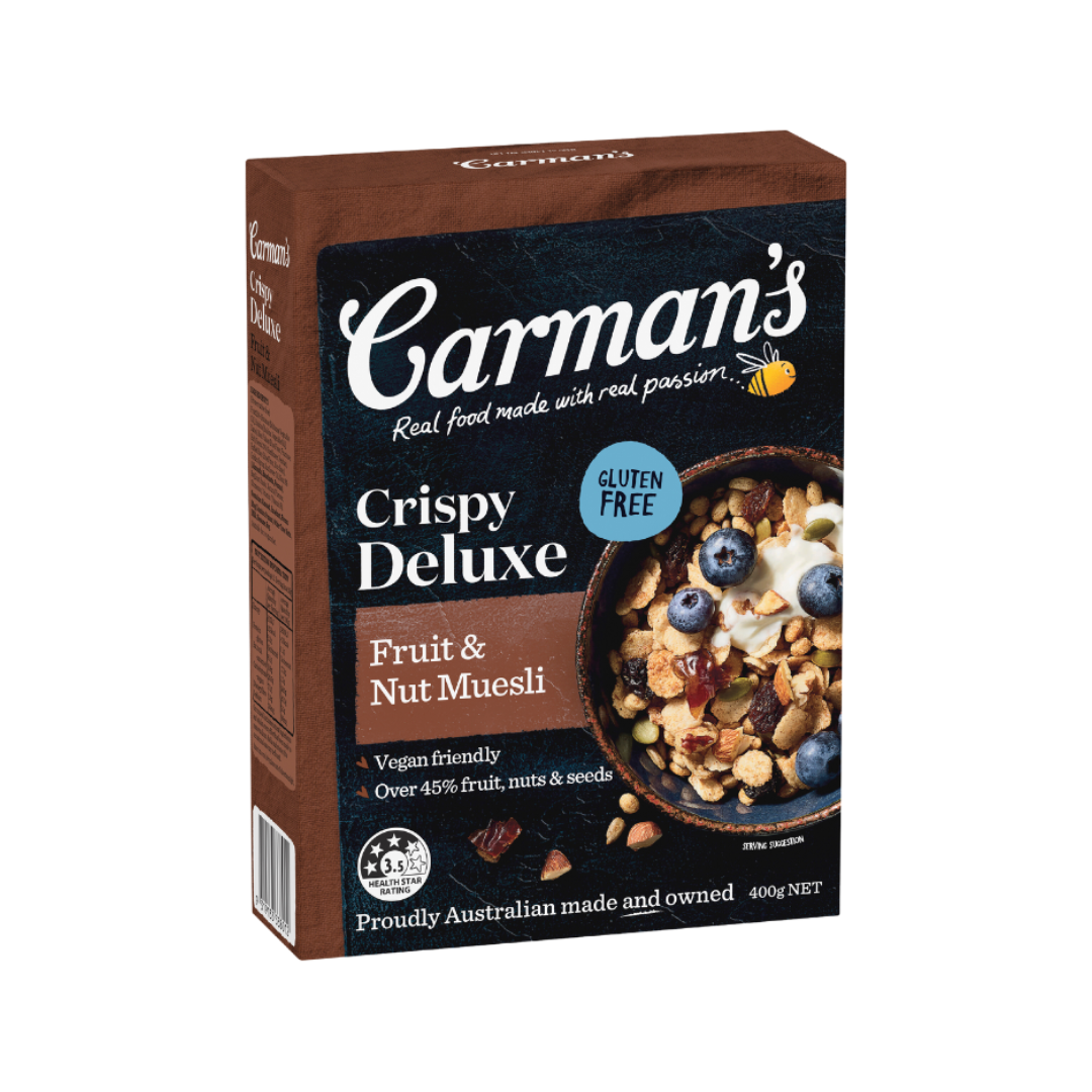 Carman's Deluxe Roasted Nut, Date & Cinnamon Muesli Gluten Free 400g