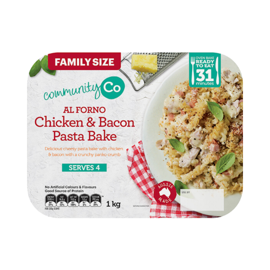 Community Co Pasta Bake Chicken & Bacon 1kg