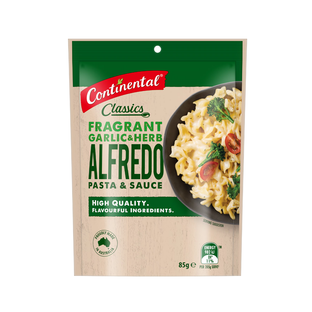 Continental Classics Pasta & Sauce Garlic & Herb Alfredo 85g