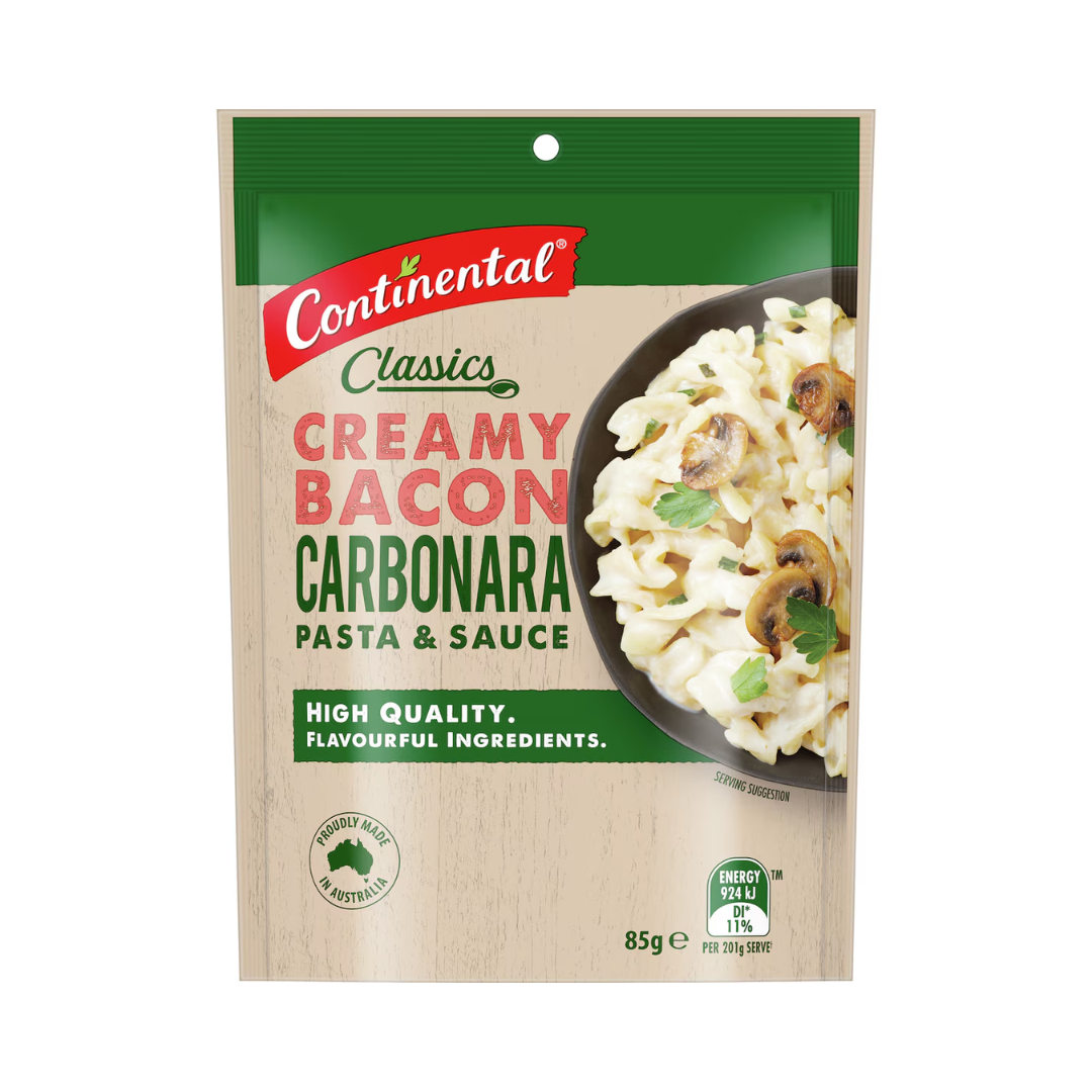 Continental Classics Pasta & Sauce Creamy Bacon Carbonara 85g