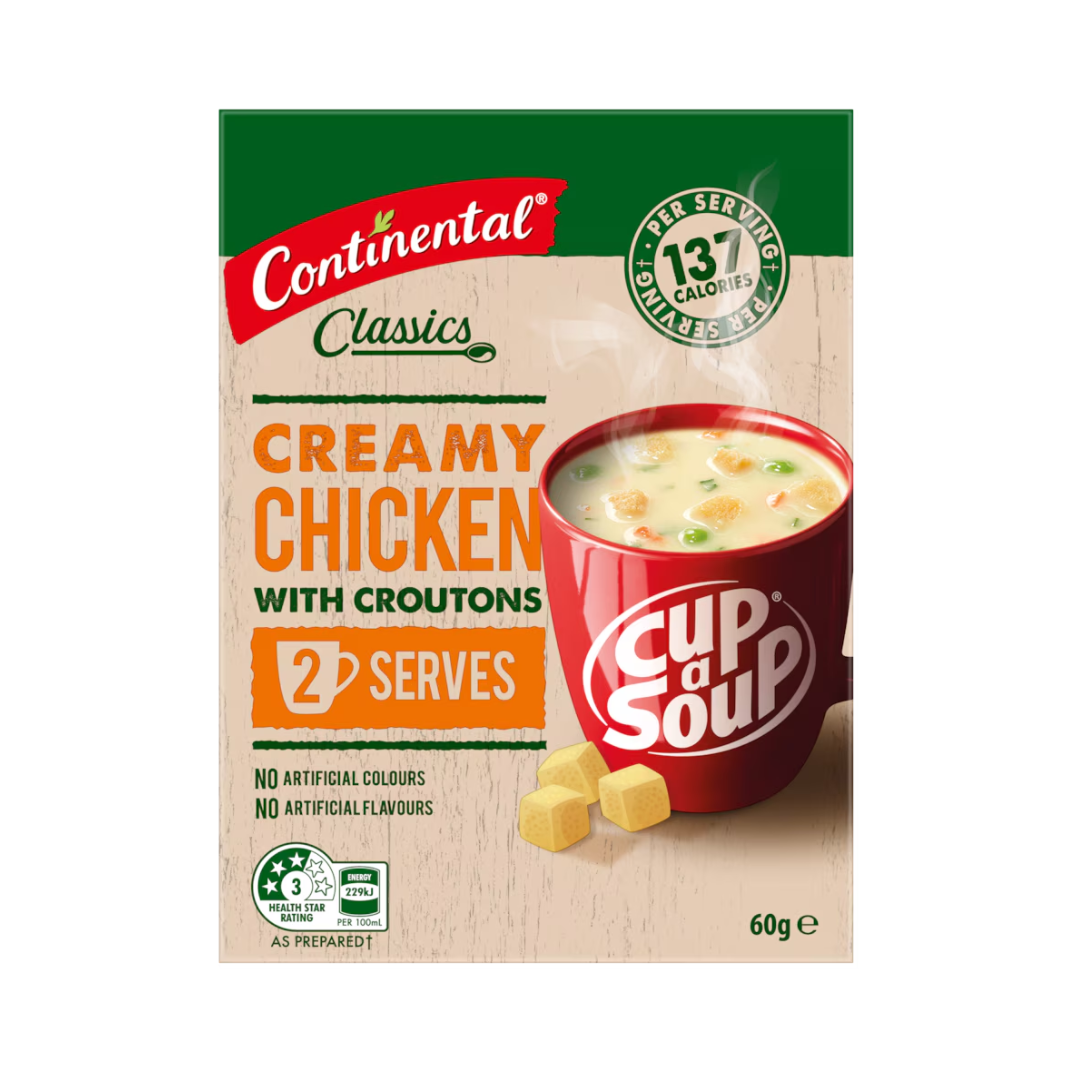 Continental Cup a Soup Creamy Chicken with Croutons 2 Pack