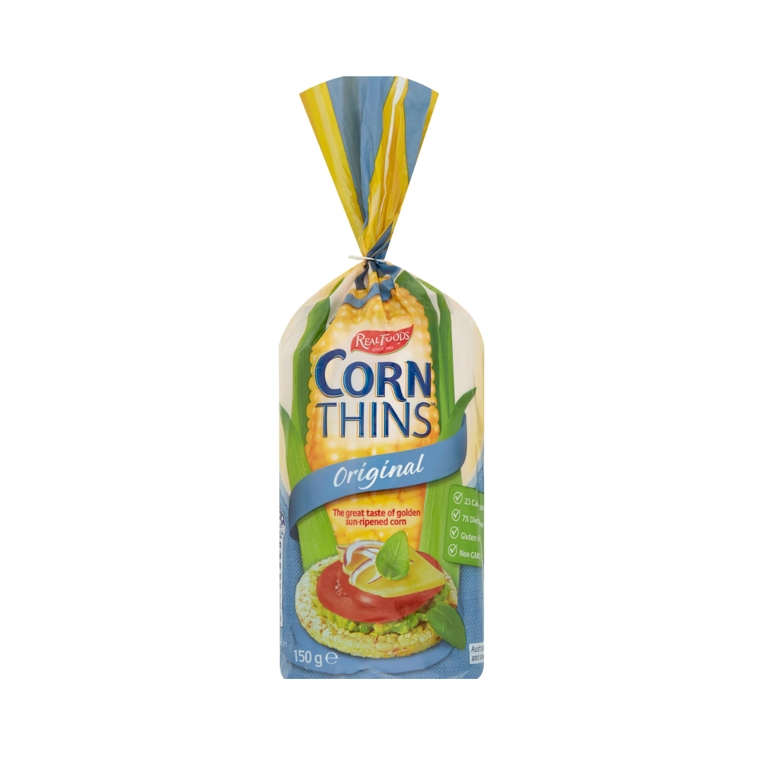 Real Foods Corn Thins Original 150g