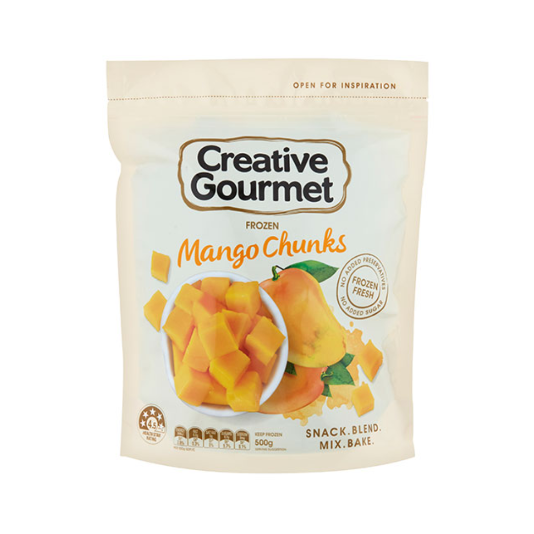 Creative Gourmet Frozen Mango Chunks 500g