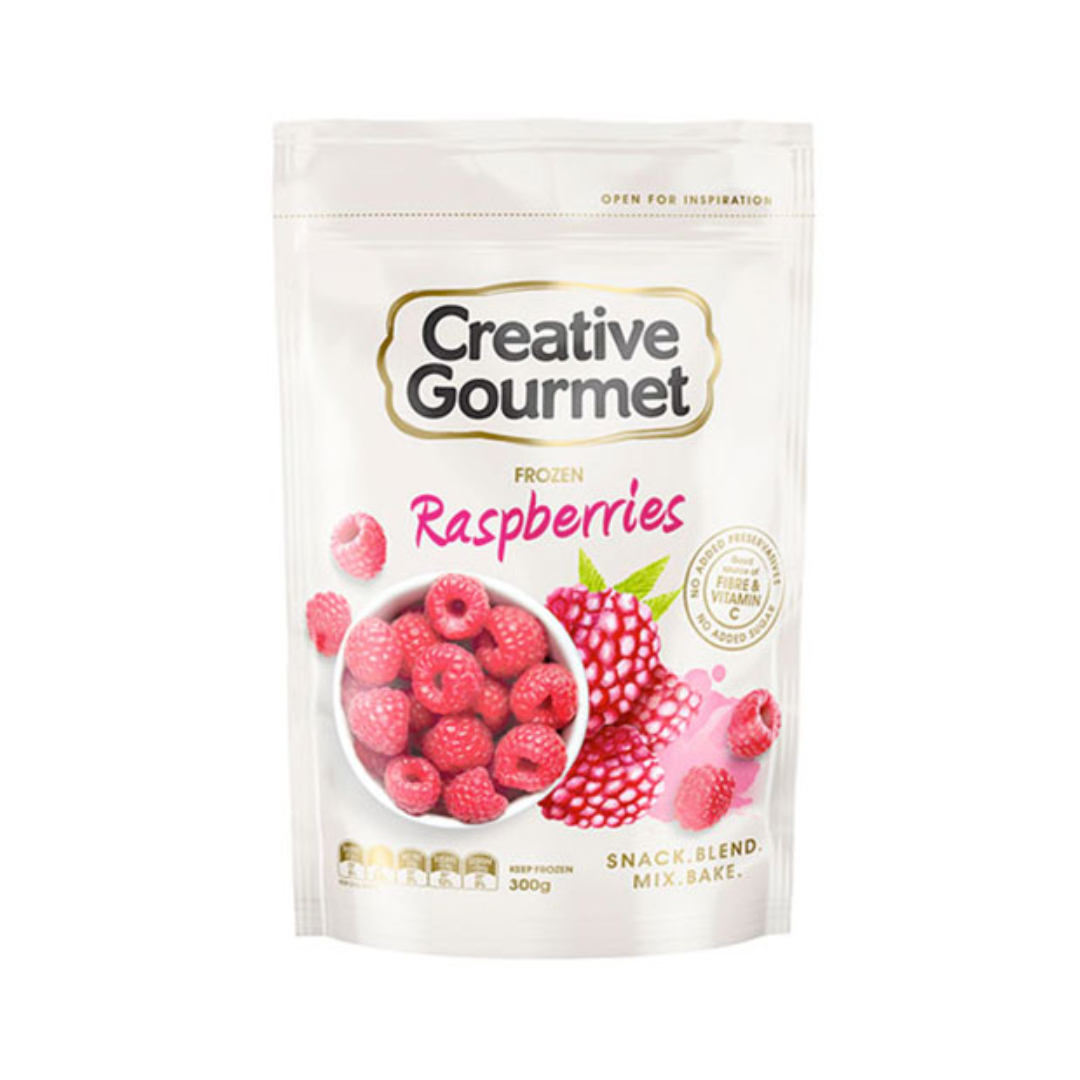 Creative Gourmet Frozen Raspberries 300g
