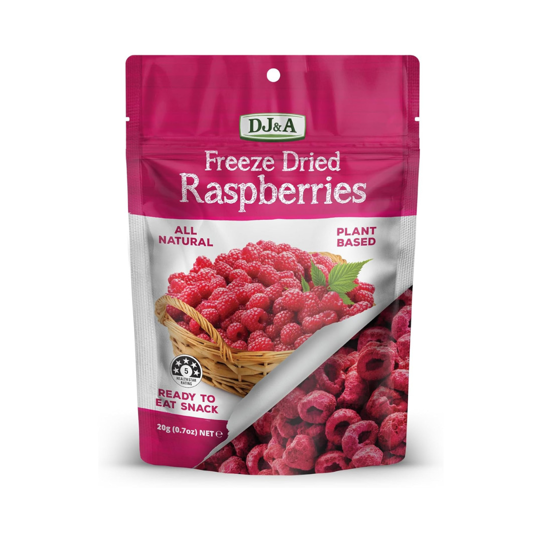 DJ & A Freeze Dried Raspberries 20g