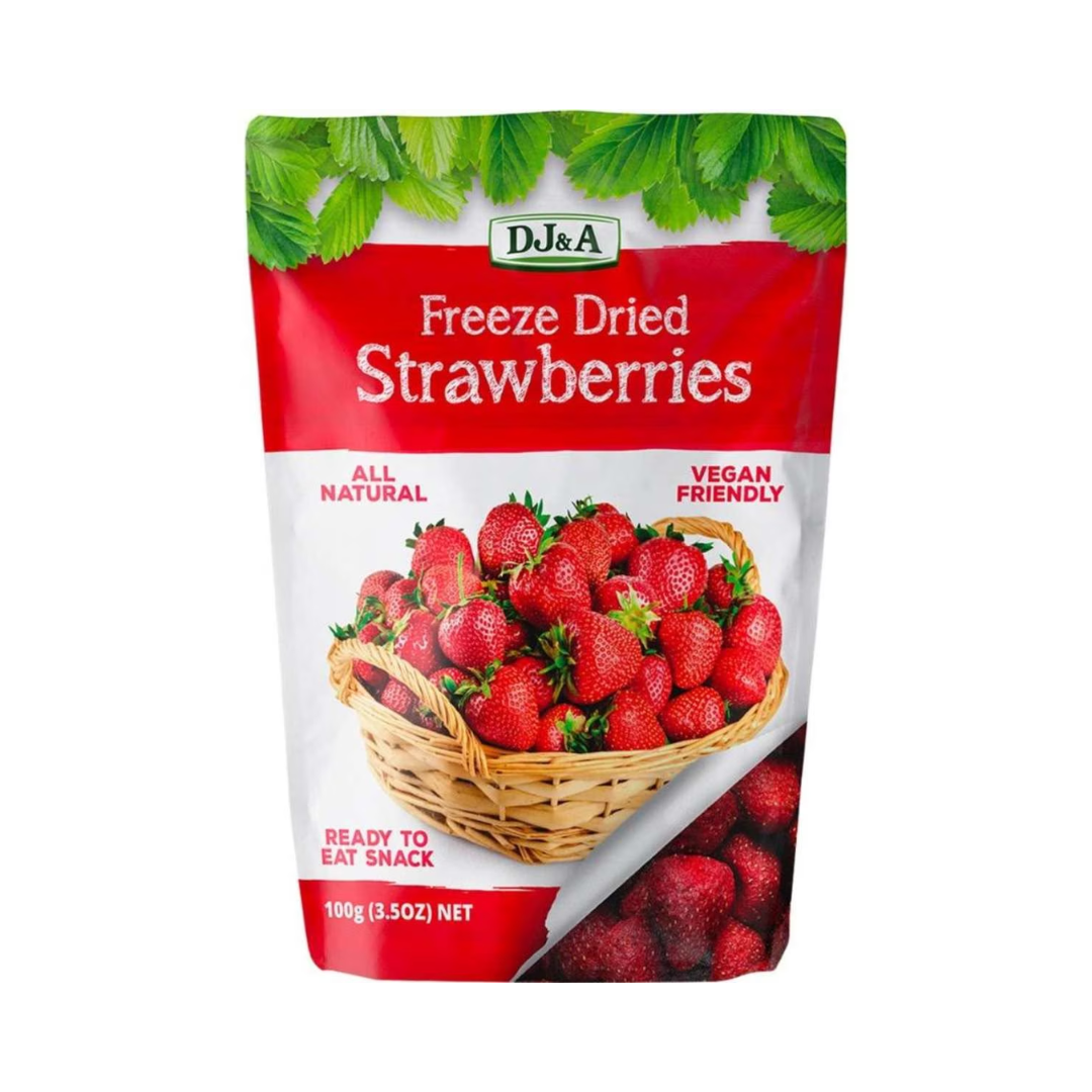 DJ & A Freeze Dried Strawberries 100g