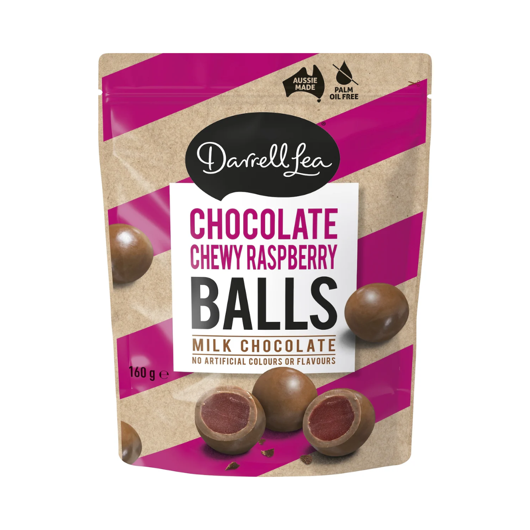 Darrell Lea Chocolate Raspberry Balls 160g