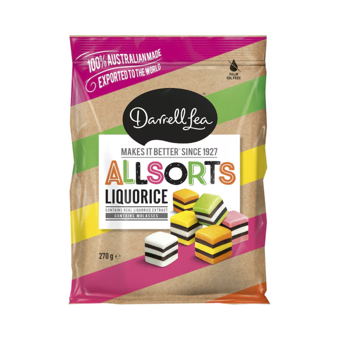 Darrell Lea Allsorts Liquorice 270g
