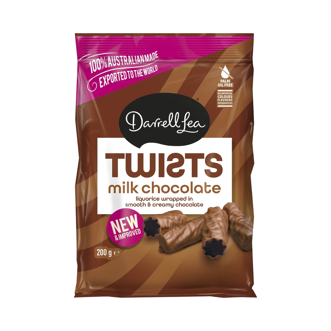 Darrell Lea Liquorice Milk Chocolate Coated 200g