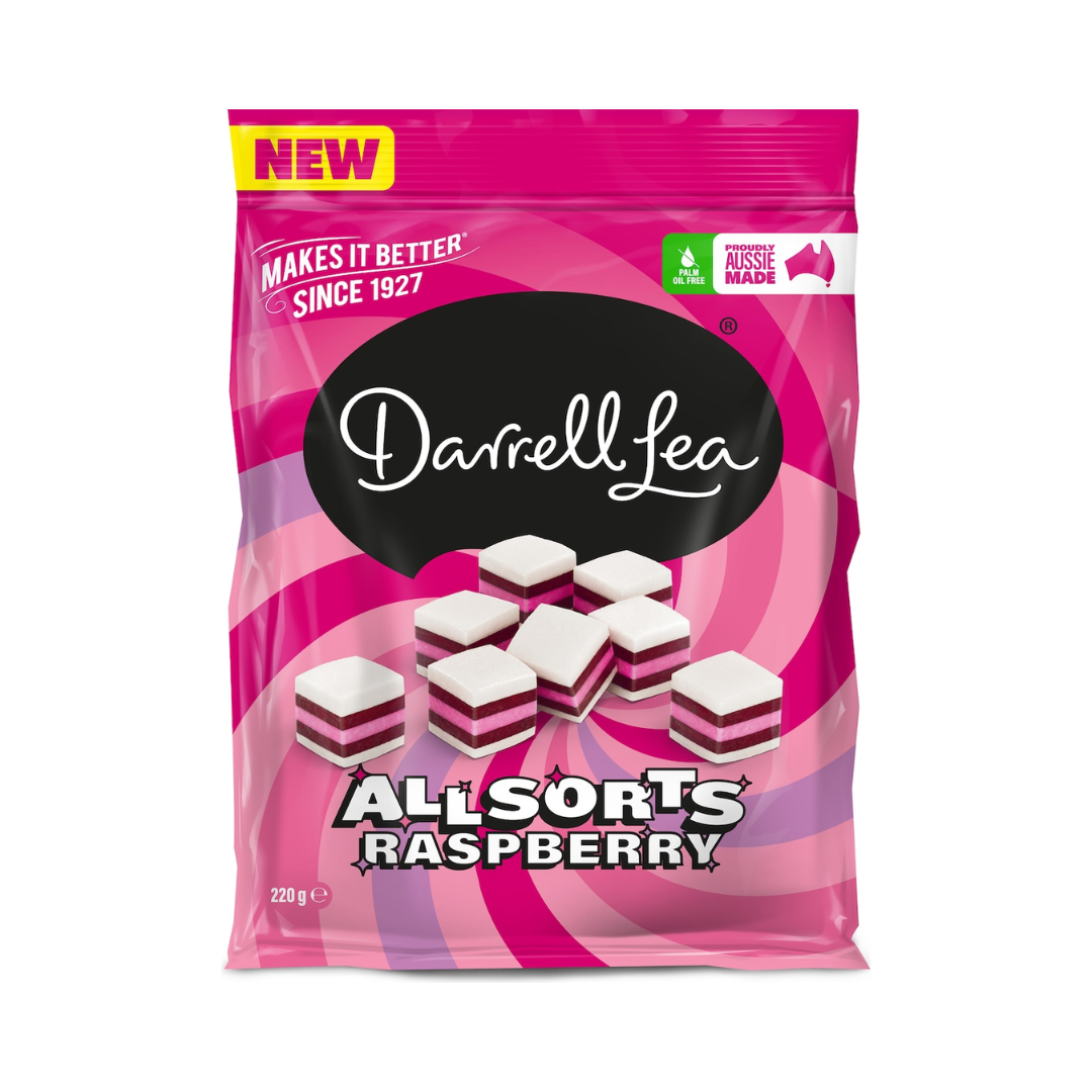 Darrell Lea Raspberry All Sorts 220g