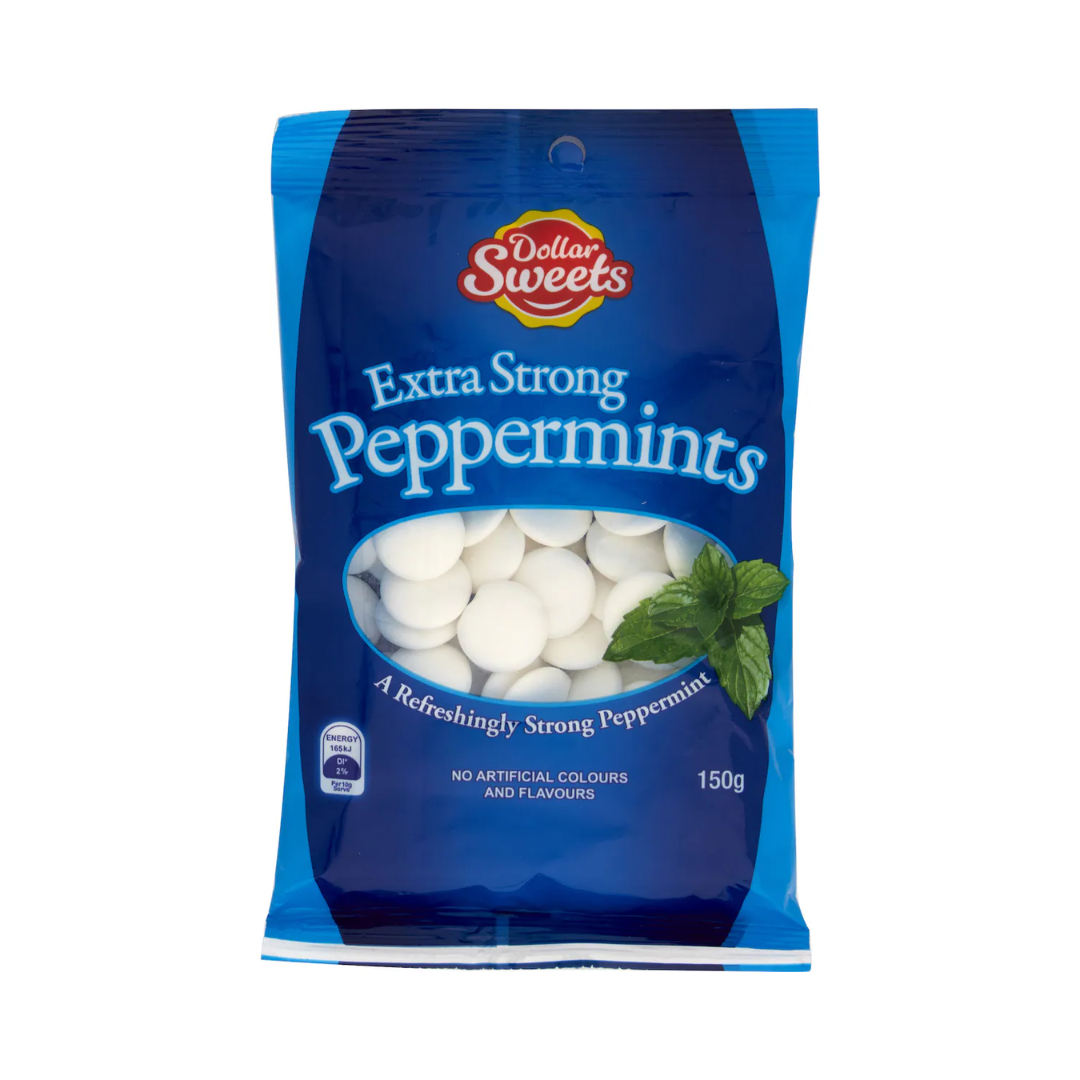 Dollar Sweets Extra Strong Peppermints 150g