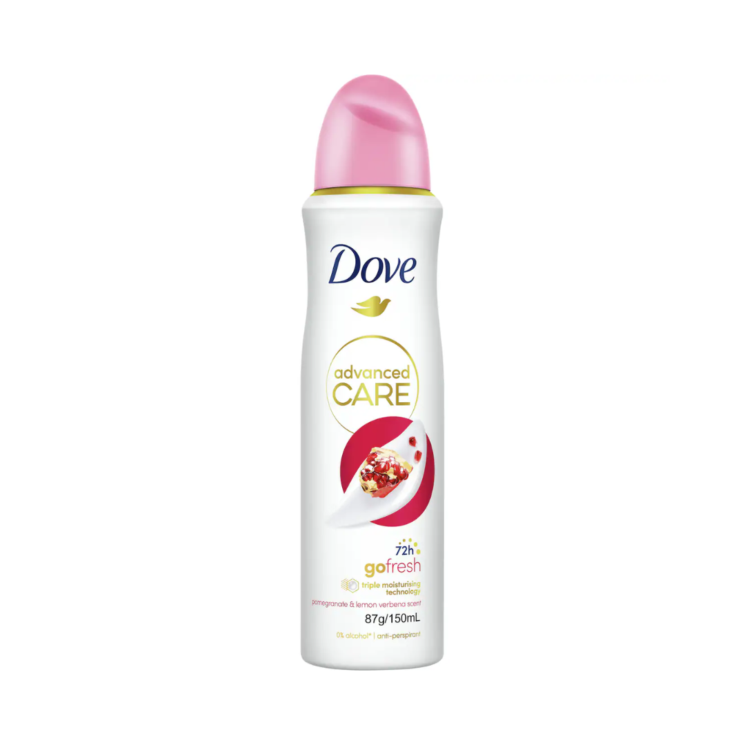 Dove Advanced Care Antiperspirant Go Fresh Pomegranate Spray 150ml