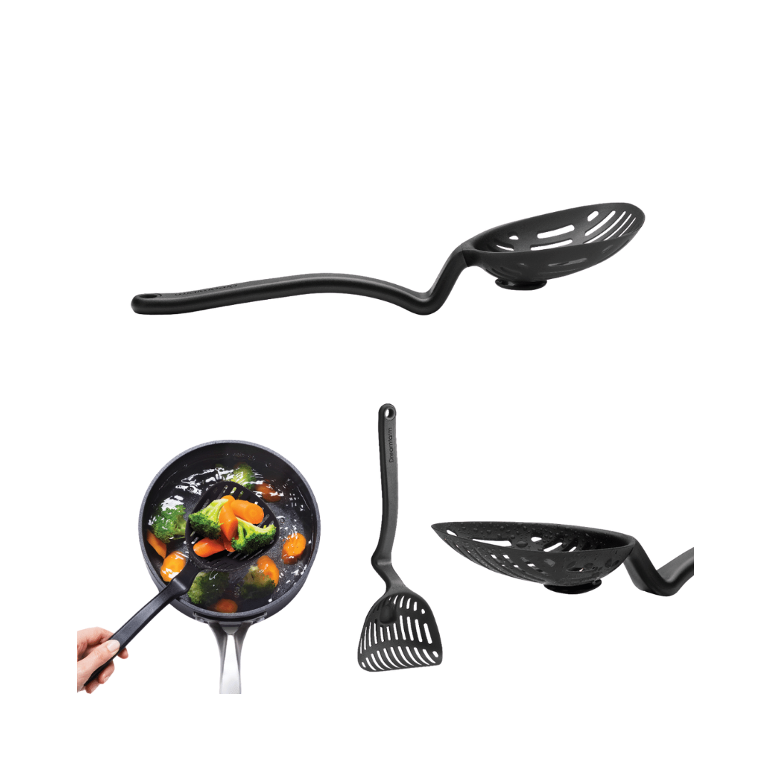 Dreamfarm Lestrain Sit Up Strainer Black
