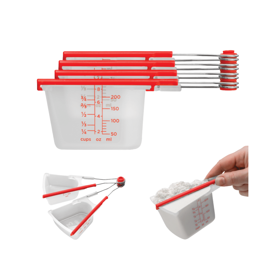 Dreamfarm Levups Measure Cups Red