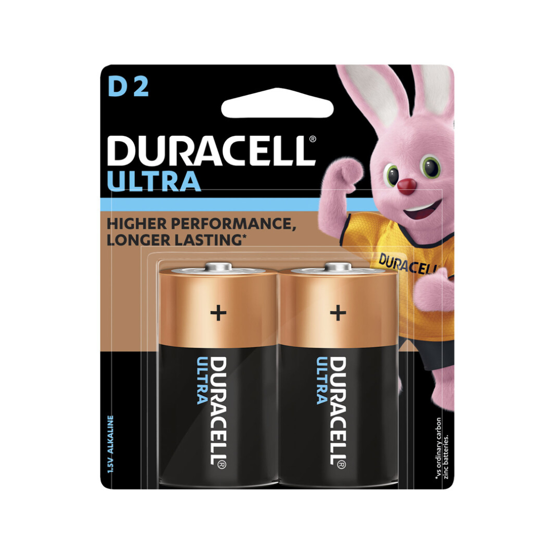 Duracell Batteries Size D 2 Pack