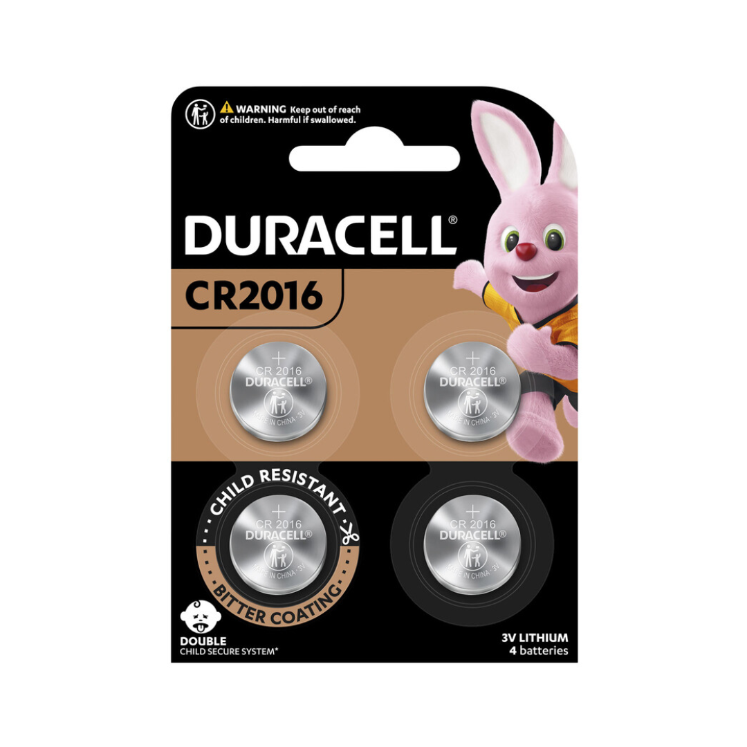 Duracell Lithium Batteries CR2016 4Pk