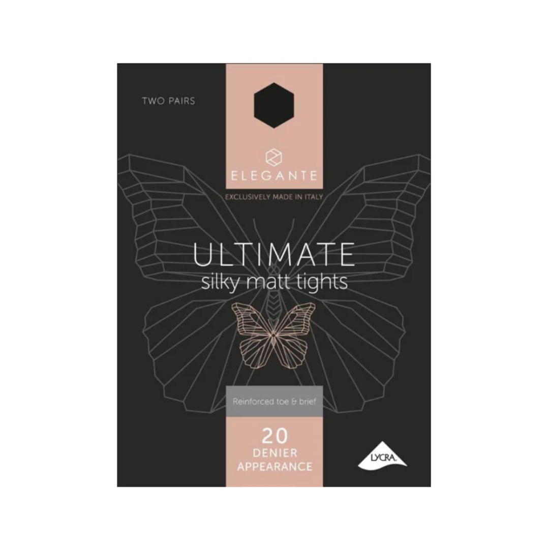 Elegante Ultimate Silky Matt 20D 2pk Navy S