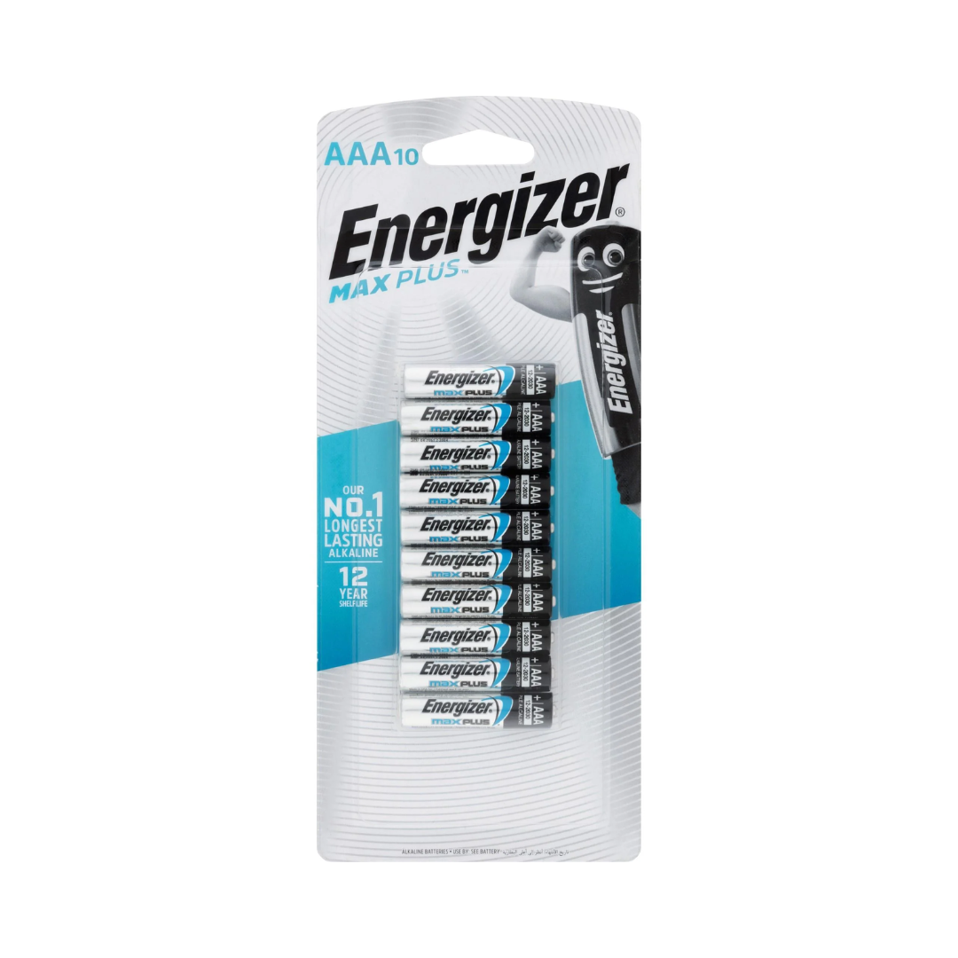 Energizer Max Plus Batteries AAA 10 Pack