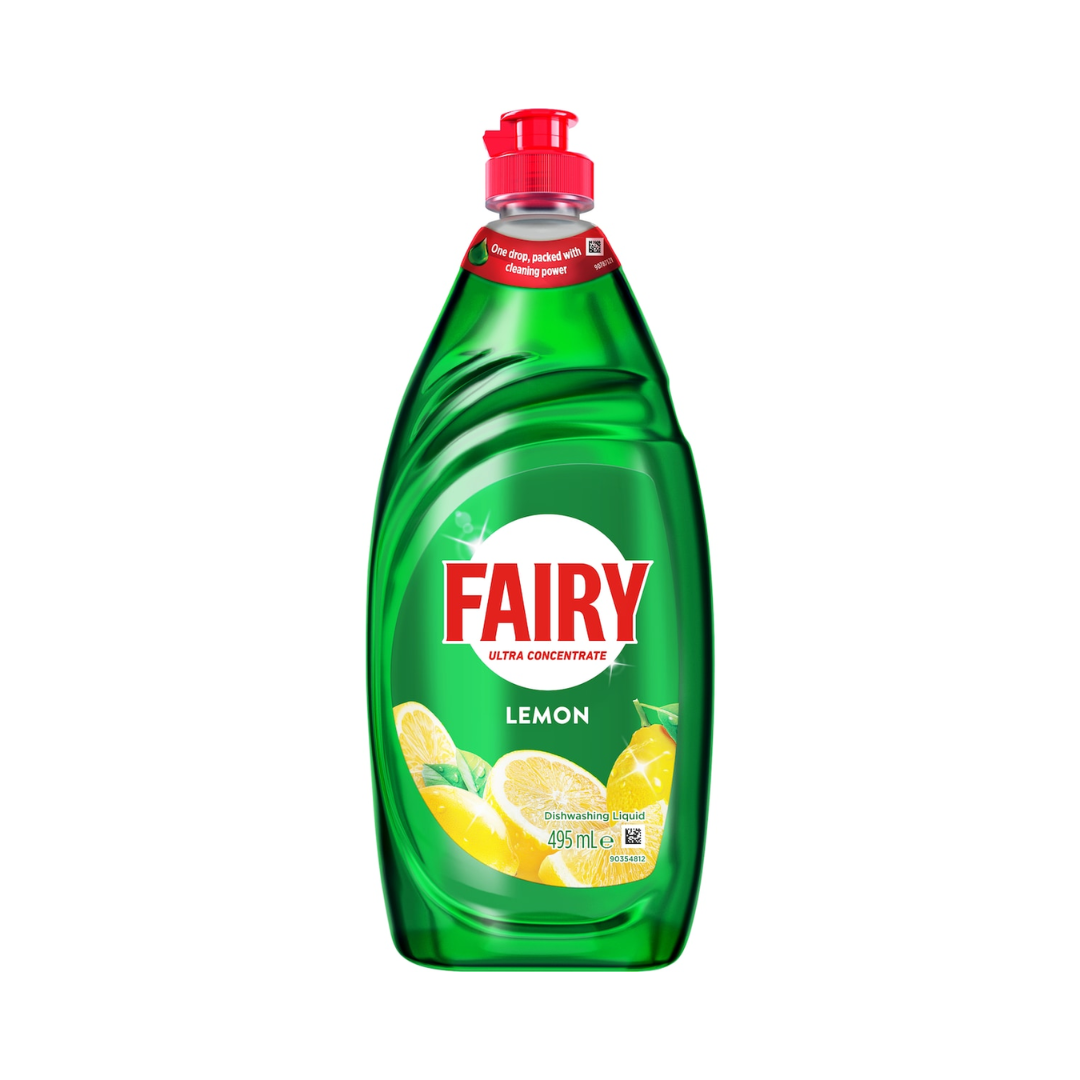 Fairy Dishwashing Liquid Lemon 495ml