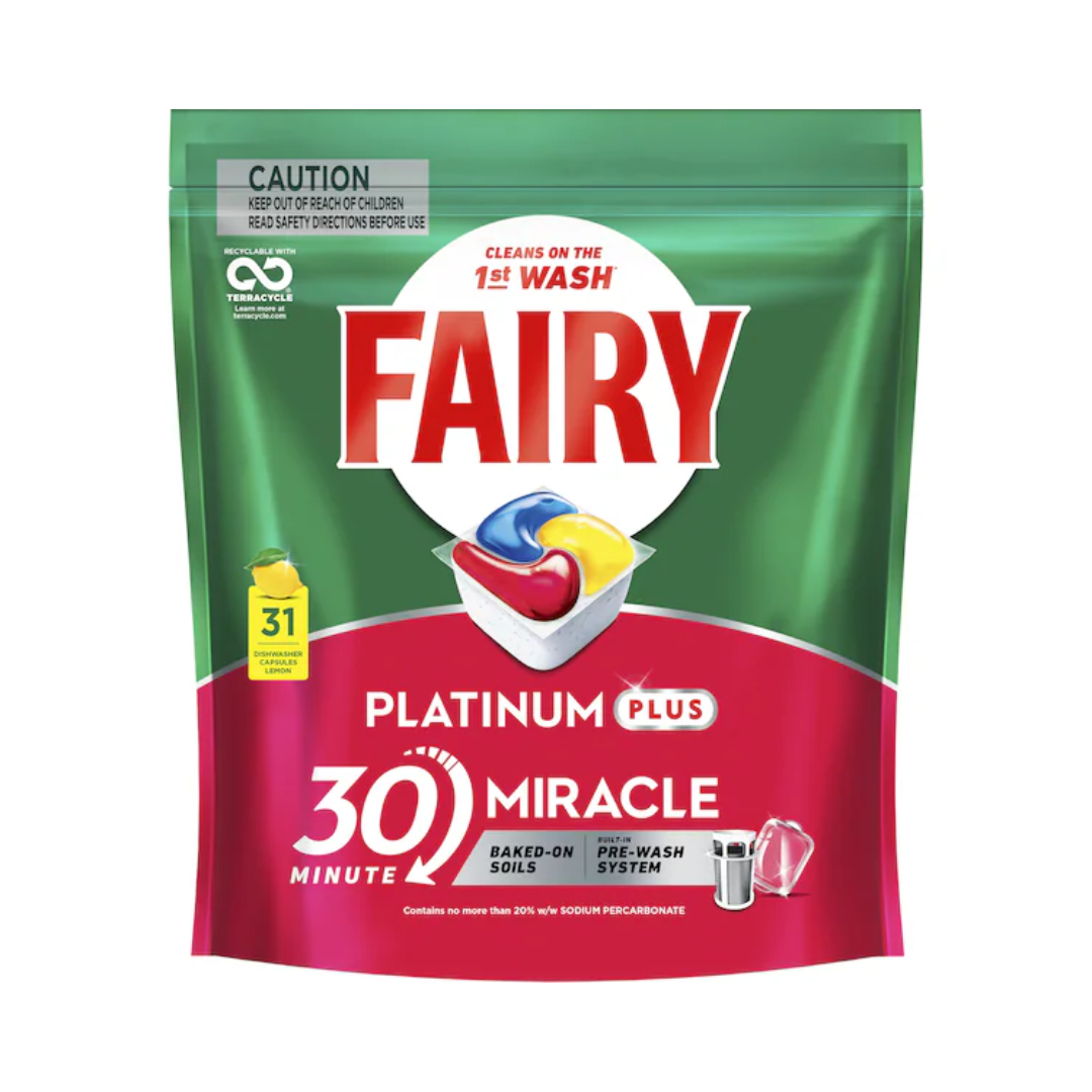 Fairy Platinum Plus 30 Minute Miracle Lemon 31 Pack