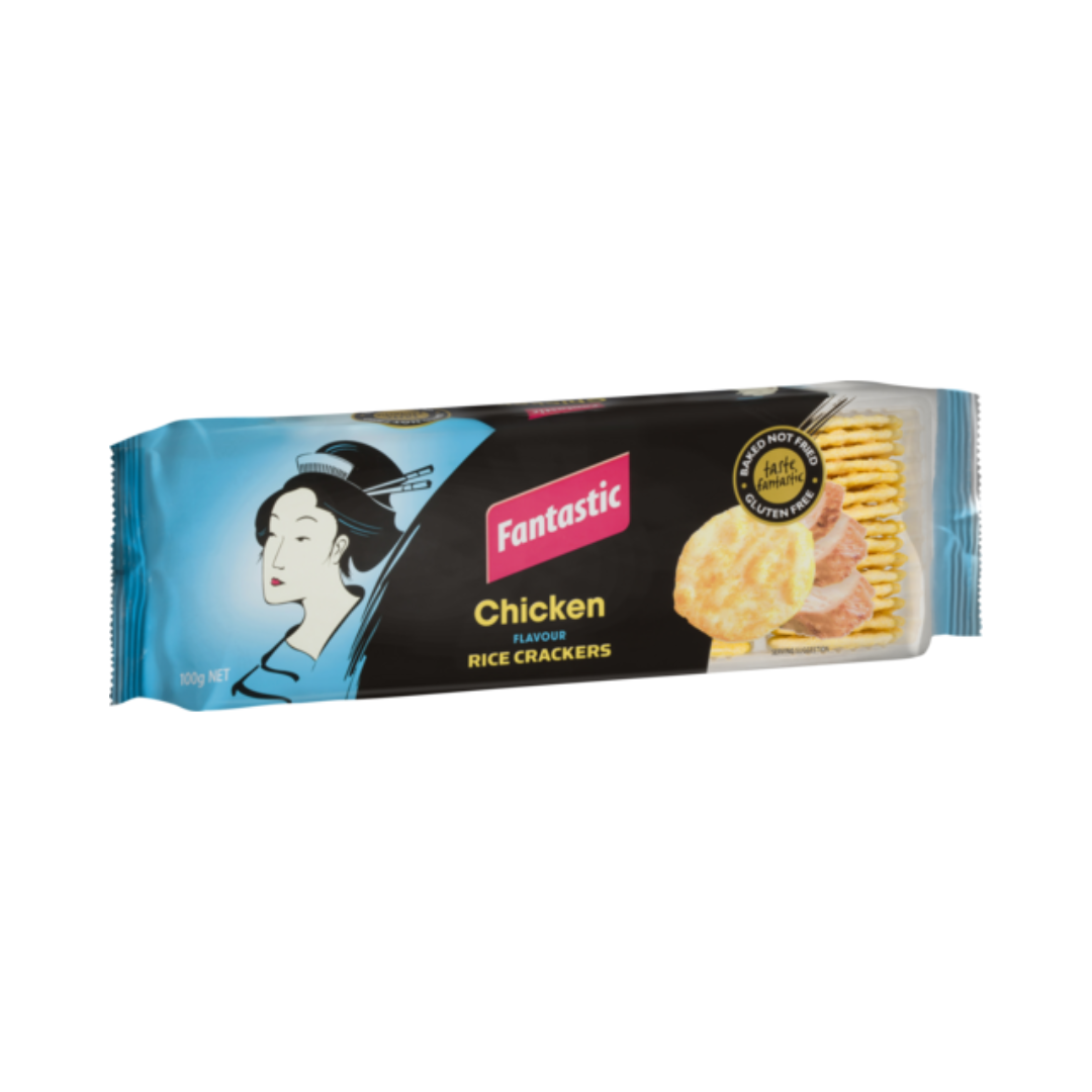 Fantastic Rice Crackers Chicken 100g