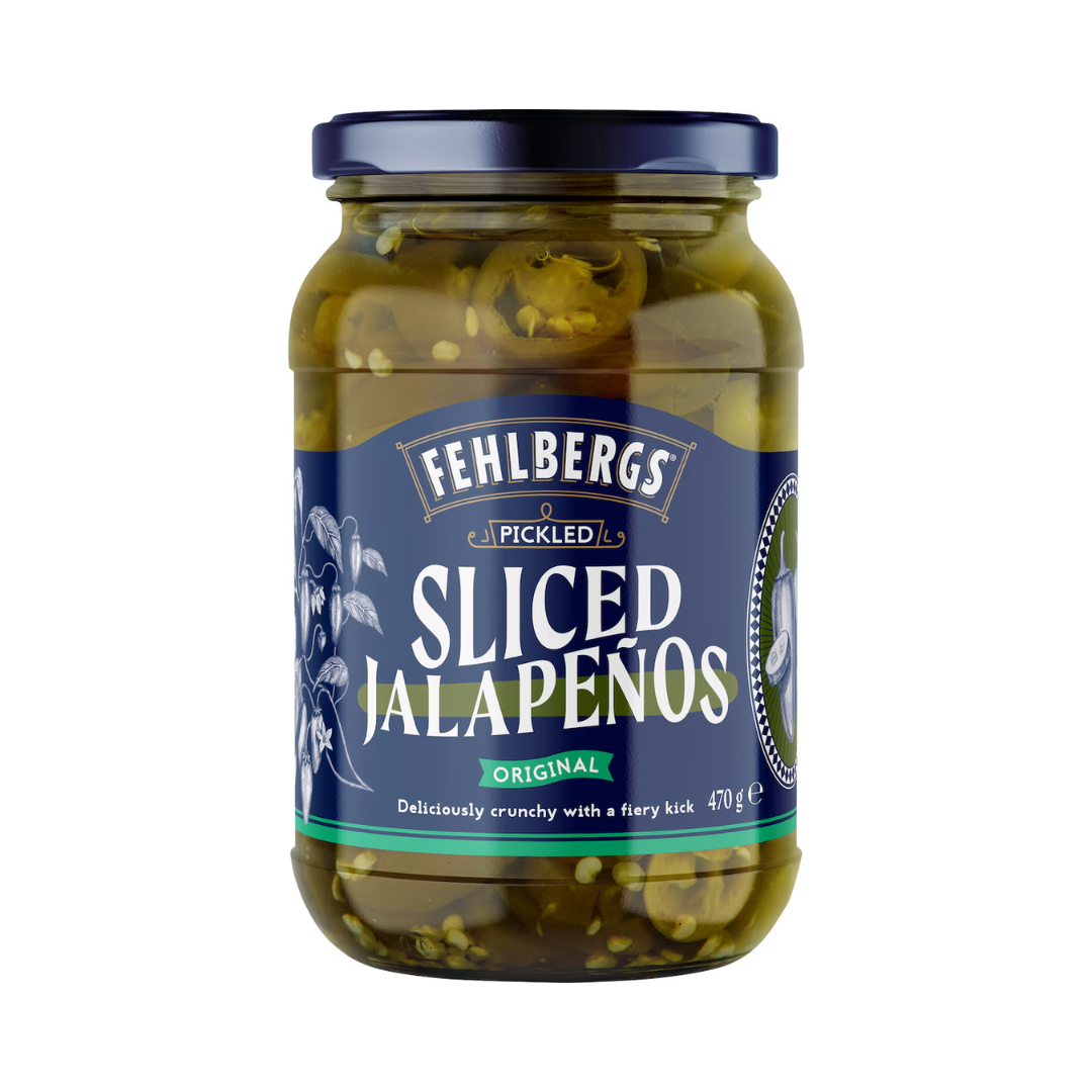 Fehlbergs Sliced Pickled Jalapenos 470g