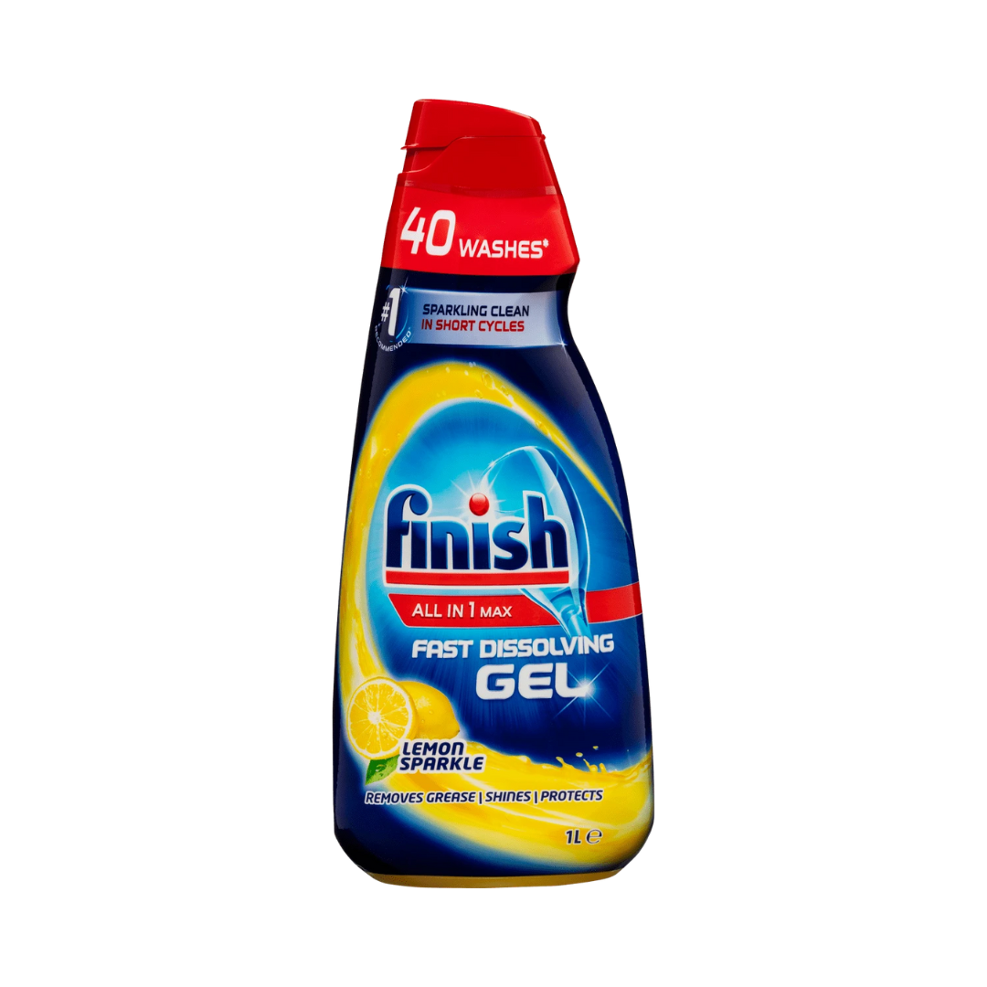 Finish Dishwashing Concentrated Gel Max In 1 Shine & Protect Lemon 1L